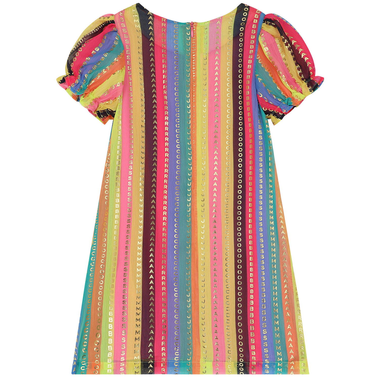 Girls Pink & Gold Logo Bag Dress, 1, hi-res