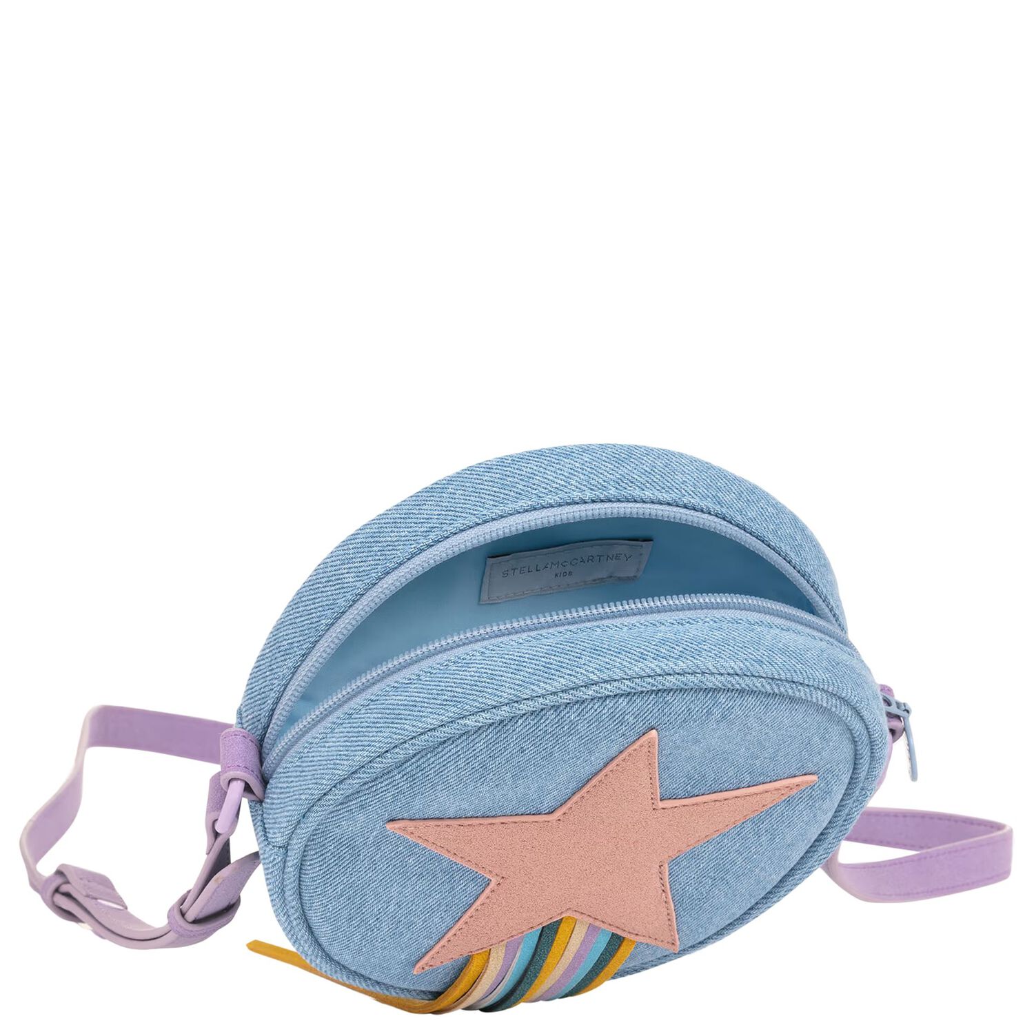 Girls Blue Shooting Star Shoulder Bag, 1, hi-res