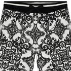 Boys Black & White Majolica Shorts, 1, hi-res