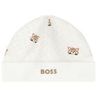 Baby Boys Ivory Logo Babygrow Gift Set, 1, hi-res