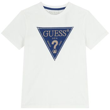 Boys White Logo T-Shirt