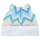 Blue & Yellow Zig Zag Babygrow Set, 2, hi-res