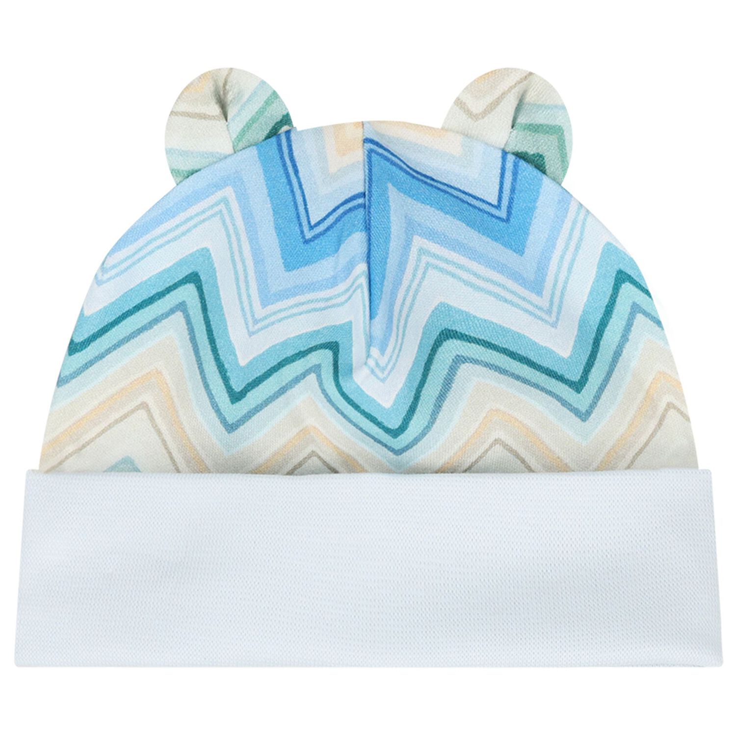 Blue & Yellow Zig Zag Babygrow Set, 2, hi-res