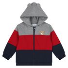 Younger Boys Grey, Red & Navy Blue 3-Piece Tracksuit, 3, hi-res