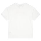 Boys White Logo T-Shirt, 1, hi-res