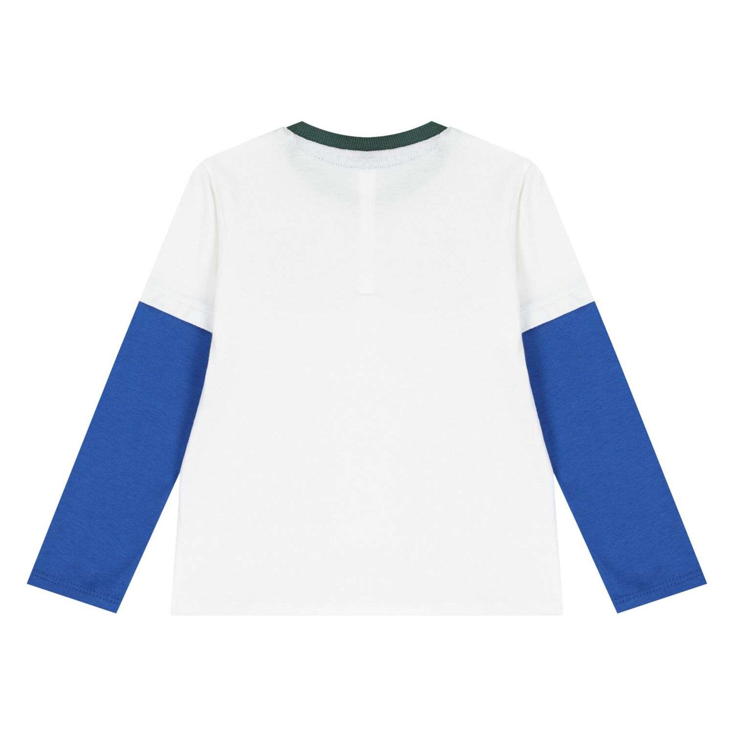 Younger Boys White & Green Logo Trousers Set, 1, hi-res