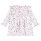 Baby Girls White & Pink Roses & Blooms Dress Set, 1, hi-res