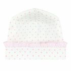 Baby Girls Pink Polka Dot Hat, 1, hi-res