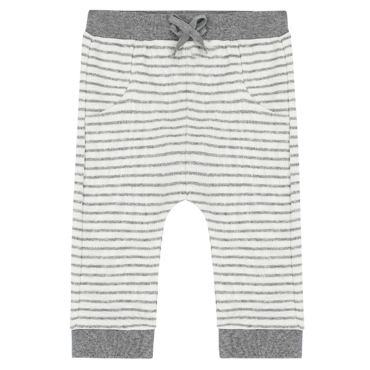 Baby Boys Grey & White 3 Piece Tracksuit, 1, hi-res