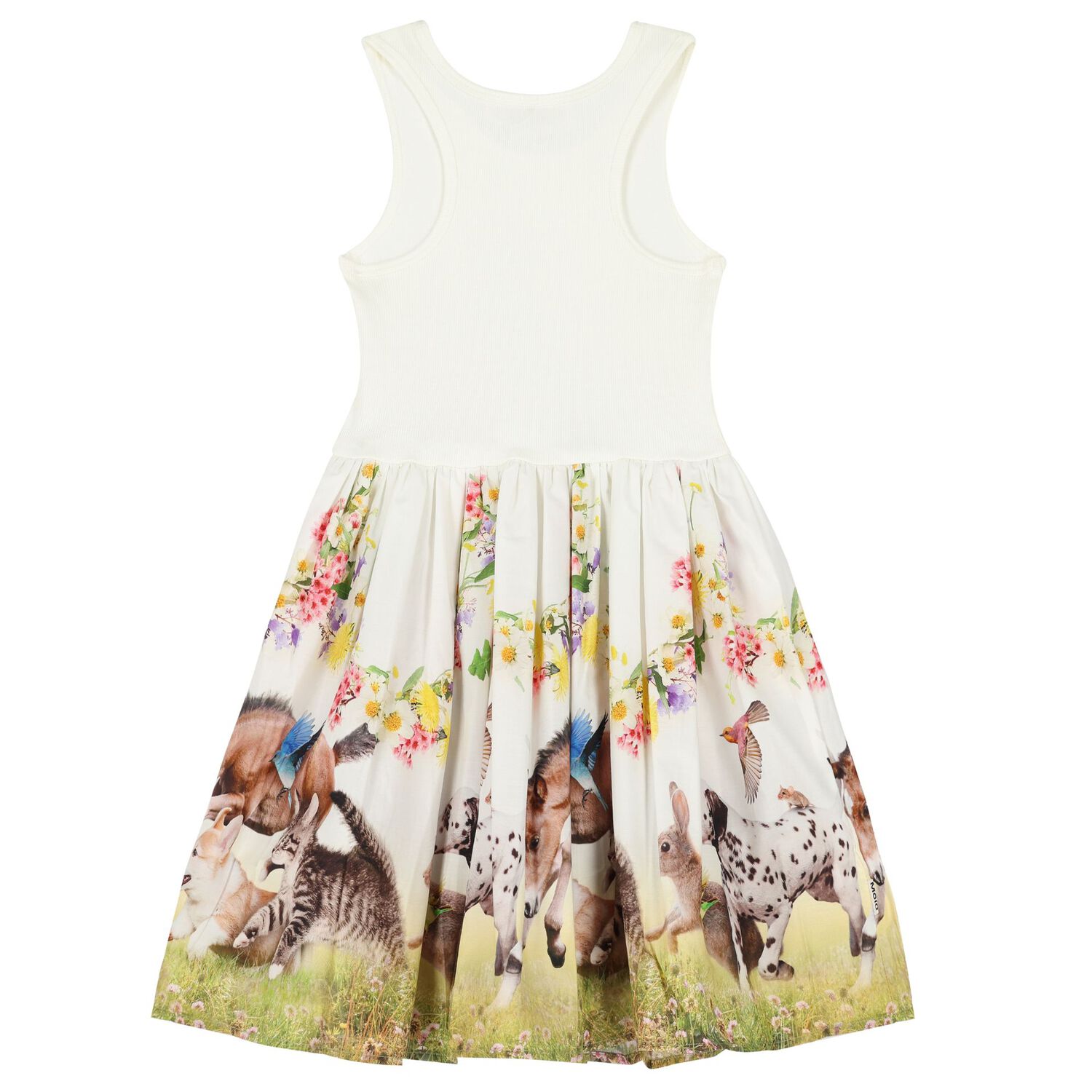 Girls Ivory Floral Dress, 2, hi-res image number null