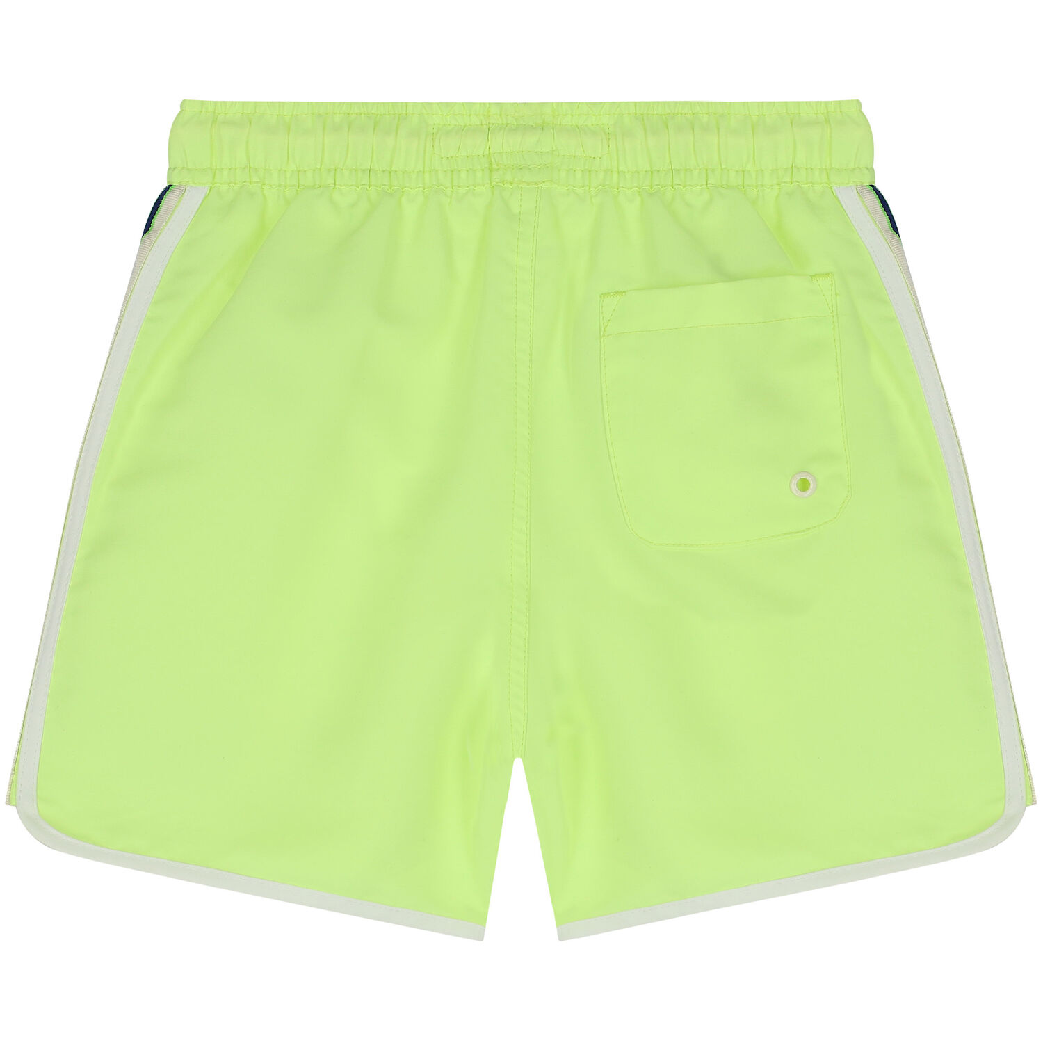 Boys Neon Green Swim Shorts, 1, hi-res