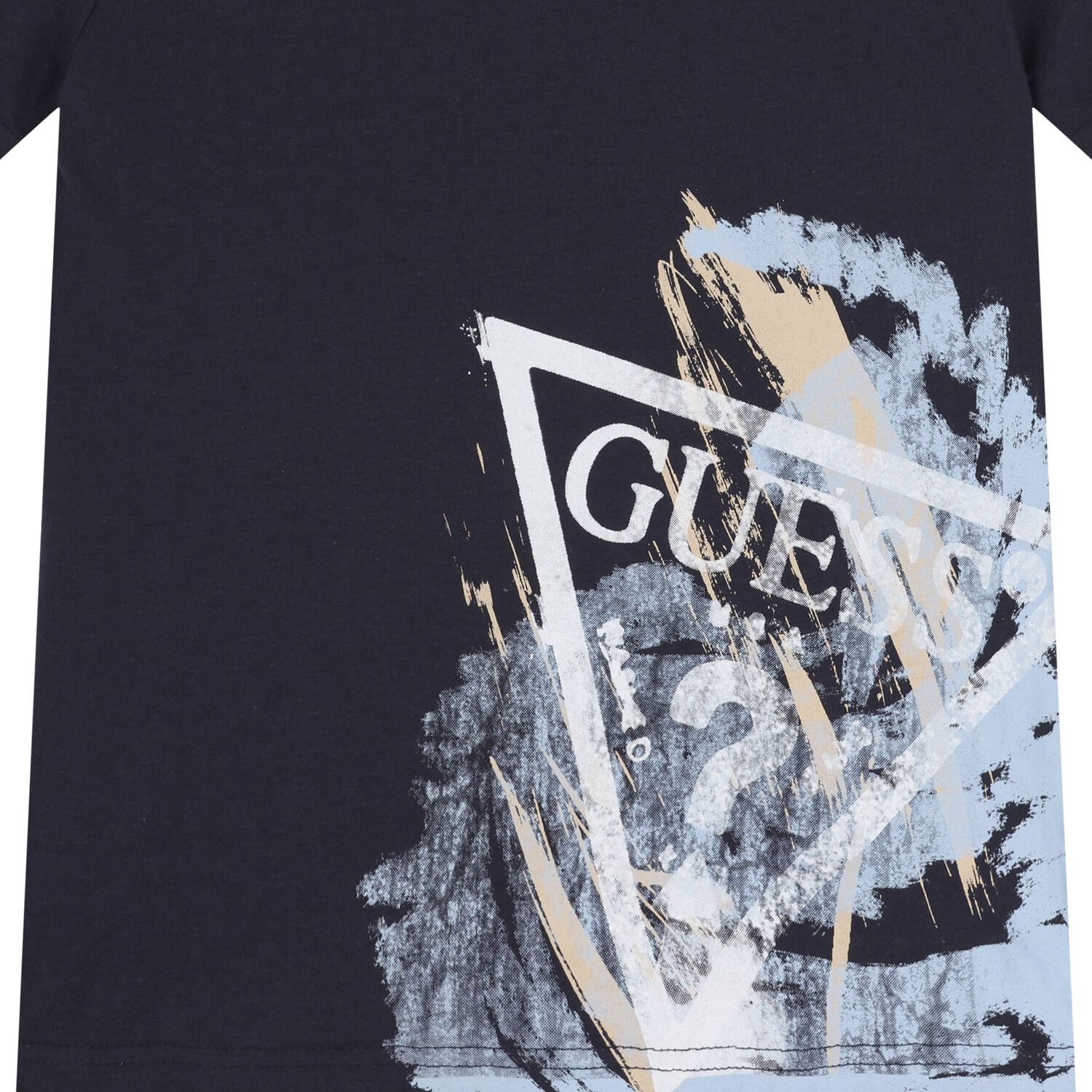 Boys Black Logo T-Shirt, 4, hi-res