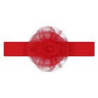 Girls Red Tulle Bow Dress Set, 1, hi-res