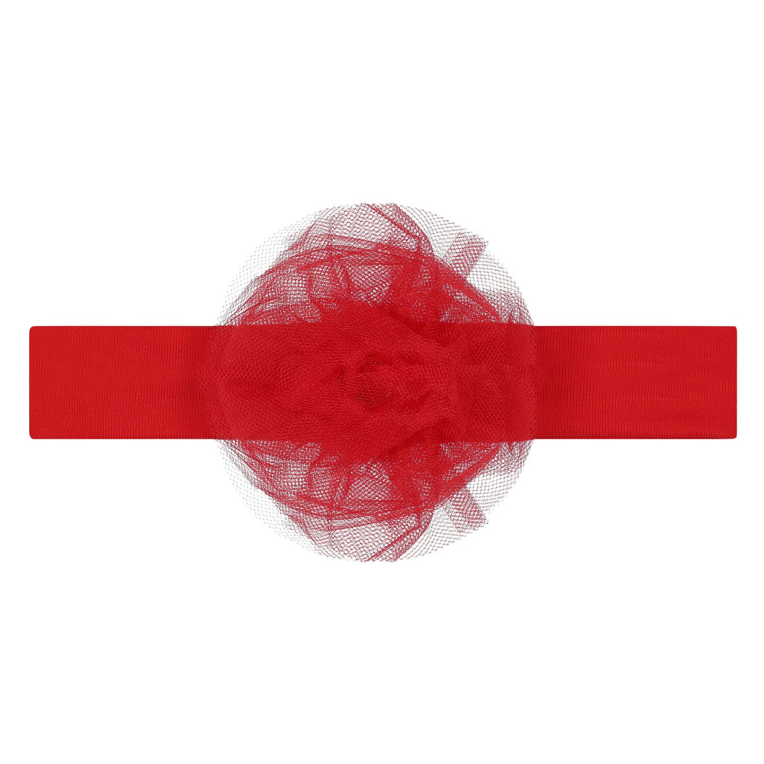 Girls Red Tulle Bow Dress Set, 1, hi-res image number null