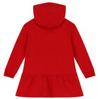 Girls Red Hooded Dress, 1, hi-res