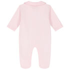 Baby Girls Pink & White Hot Air Balloon Babygrow, 2, hi-res
