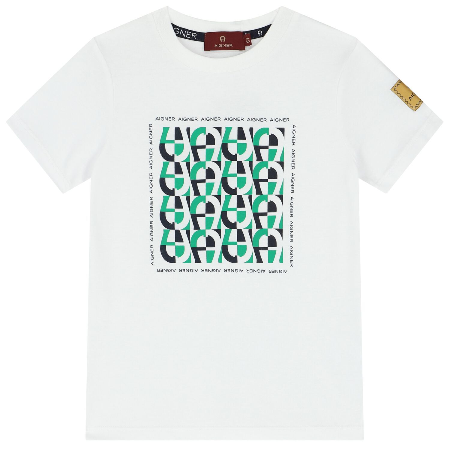 Boys White Logo T-Shirt, 2, hi-res