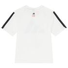 Boys White Marvel Logo T-Shirt, 1, hi-res