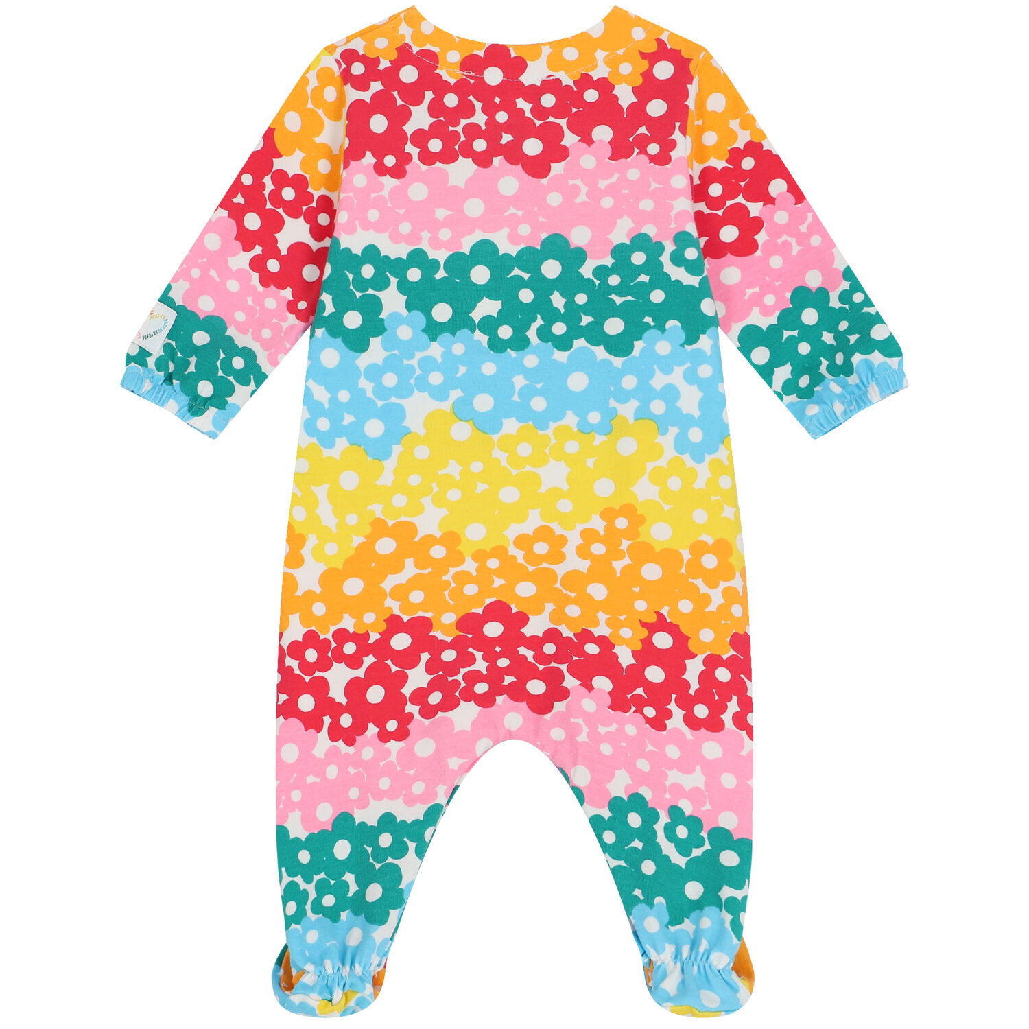 Baby Girls Multi-Colored Floral Babygrow, 1, hi-res