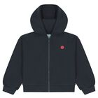 Girls Navy Blue Boke Flower Tracksuit, 1, hi-res