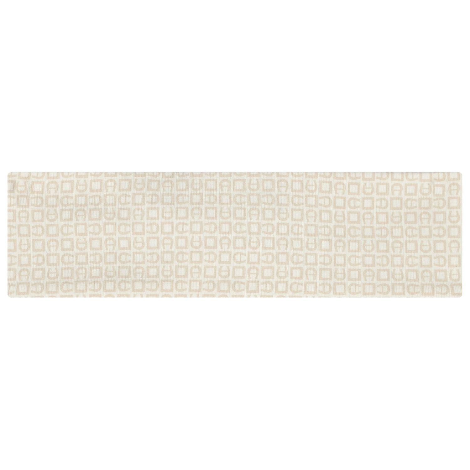 Baby Girls Beige Logo Headband, 1, hi-res