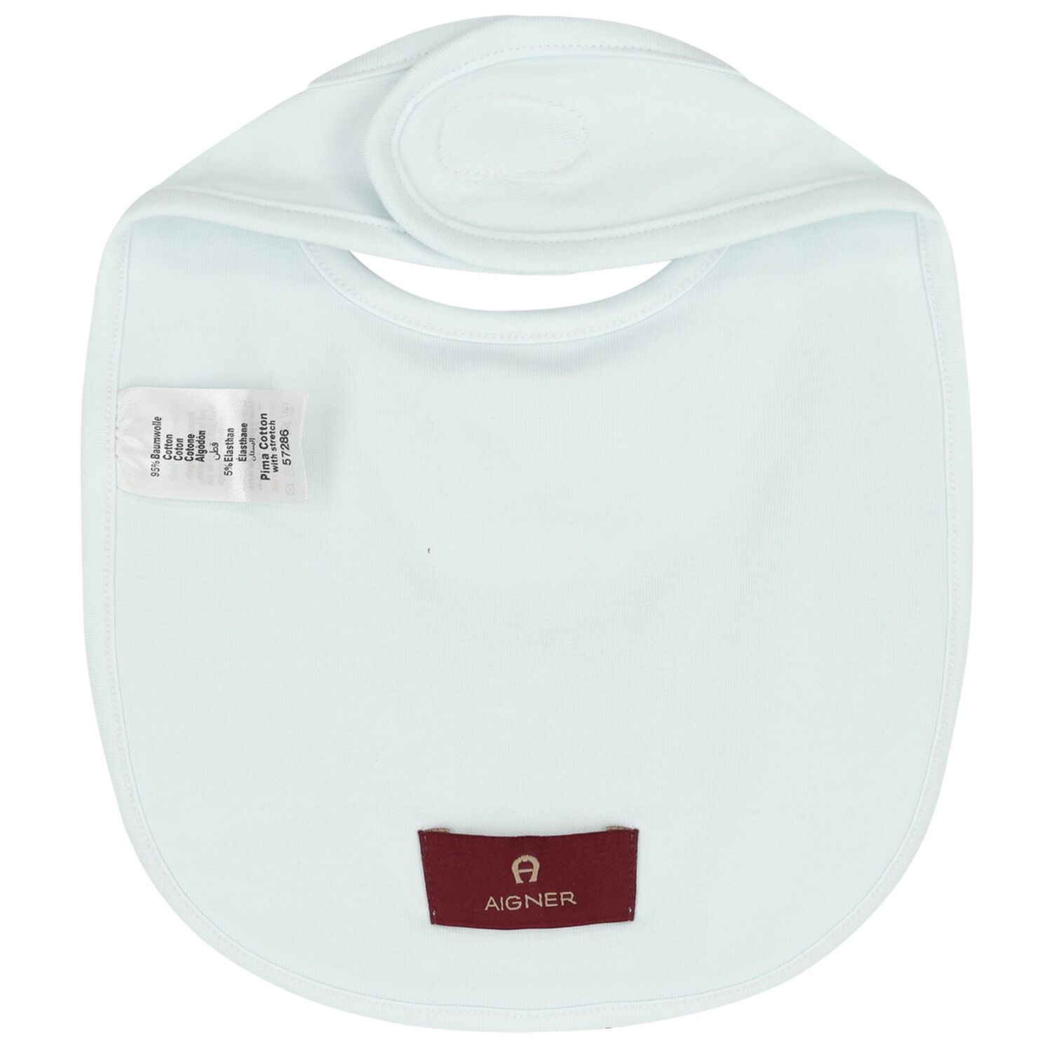 Baby Boys Blue Teddy Bear Logo Bib, 2, hi-res