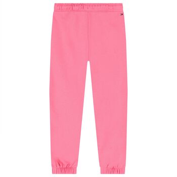Girls Pink Logo Joggers