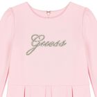 Girls Pink Logo Dress, 1, hi-res