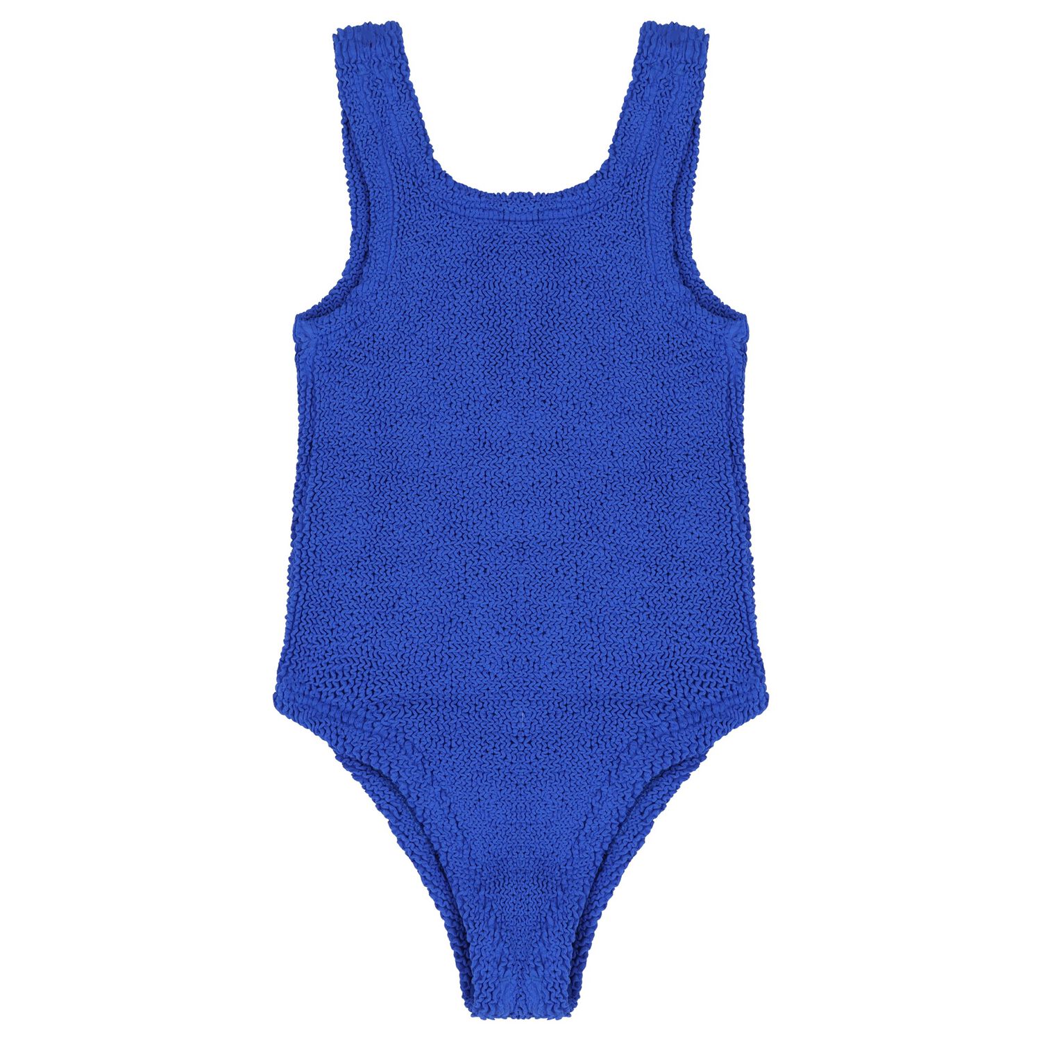 Girls Blue Bow Crinkle Swimsuit, 1, hi-res