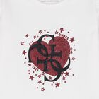 Baby Girls White Logo Long Sleeve Top, 1, hi-res