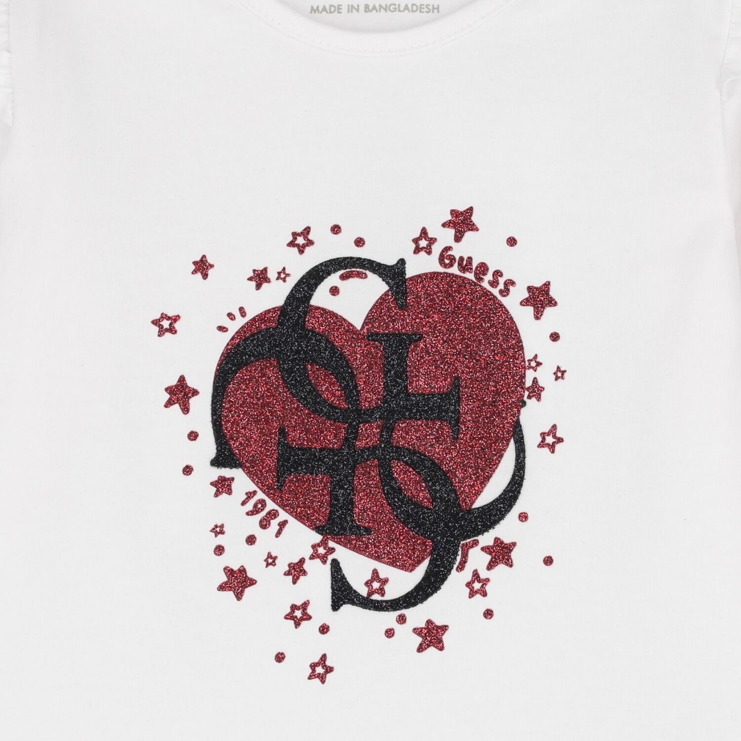 Baby Girls White Logo Long Sleeve Top, 1, hi-res