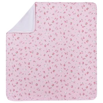 Baby Girls Pink Apple Blanket