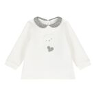 Baby Girls Ivory and Grey 2 Piece Babygrow, 1, hi-res