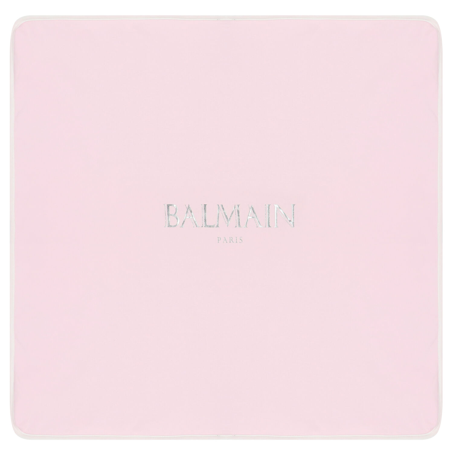 Baby Girls Pink & White Logo Baby Blanket, 1, hi-res