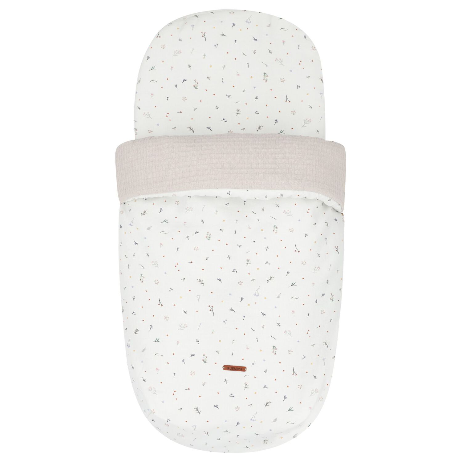 Ivory & Beige Floral Baby Nest, 1, hi-res image number null