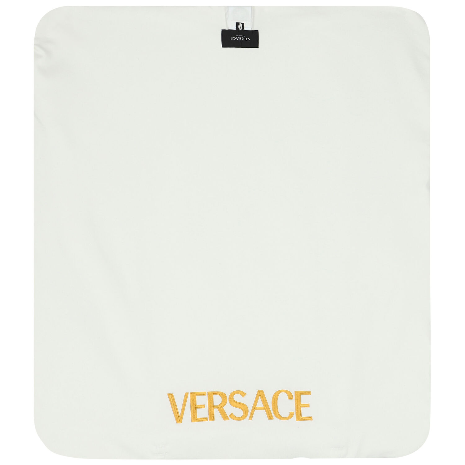 Ivory & Gold Barocco Logo Baby Blanket, 1, hi-res