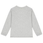 Boys Grey Horse Long Sleeve Top, 1, hi-res