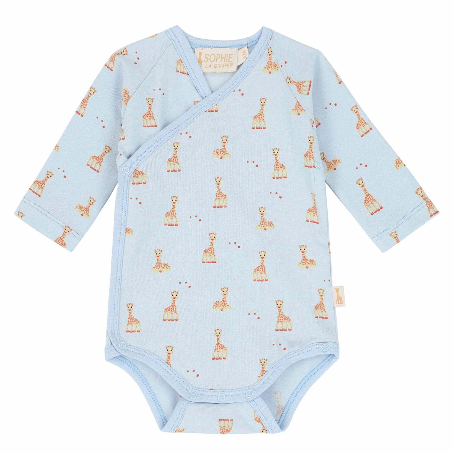 Baby Boys Blue Logo Bodysuit, 1, hi-res