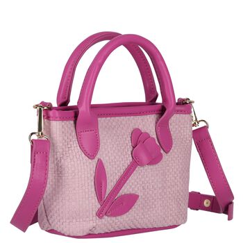 Girls Pink Flower Handbag (16cm)