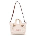 Girls Mini Me Beige Logo Tote Bag, 1, hi-res