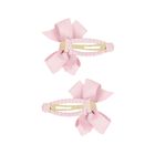 Girls Pink Bow Hairclips ( 2-Pack ), 2, hi-res