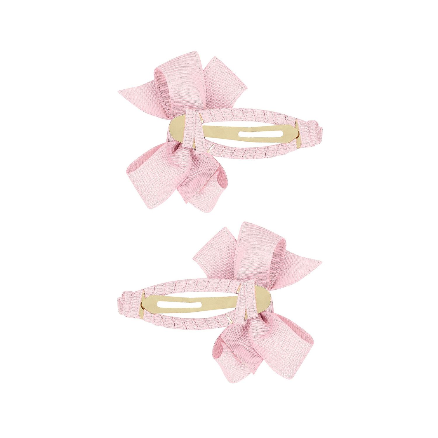 Girls Pink Bow Hairclips ( 2-Pack ), 2, hi-res
