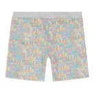 Younger Boys Grey Teddy Logo Shorts, 1, hi-res