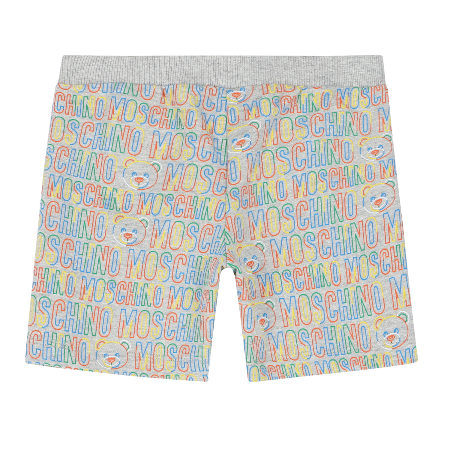 Younger Boys Grey Teddy Logo Shorts, 1, hi-res image number null