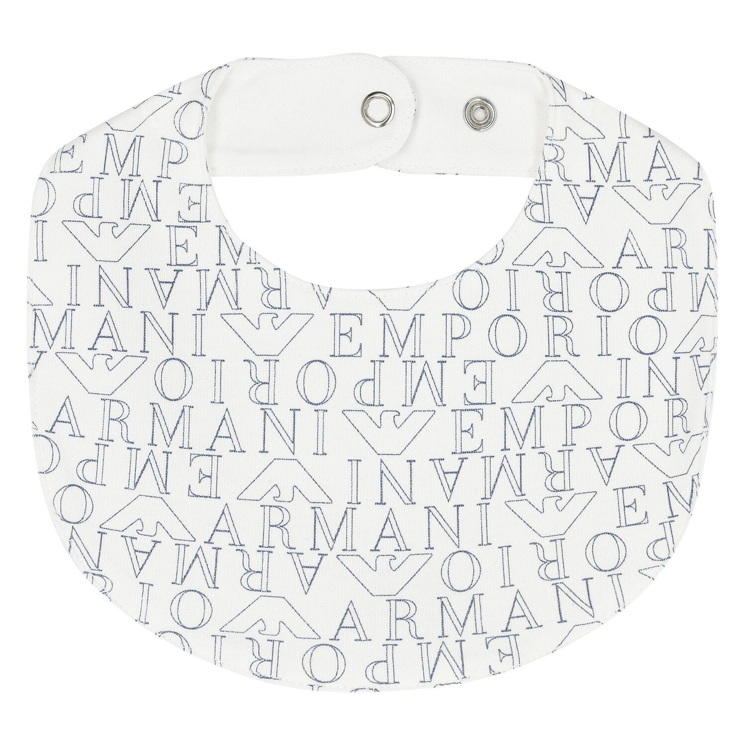 Baby Boys White & Navy Blue Logo Babygrow Set, 2, hi-res