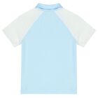 Boys Blue & White Logo Shorts Set, 1, hi-res