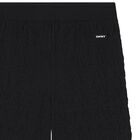 Girls Black Logo Trousers, 1, hi-res