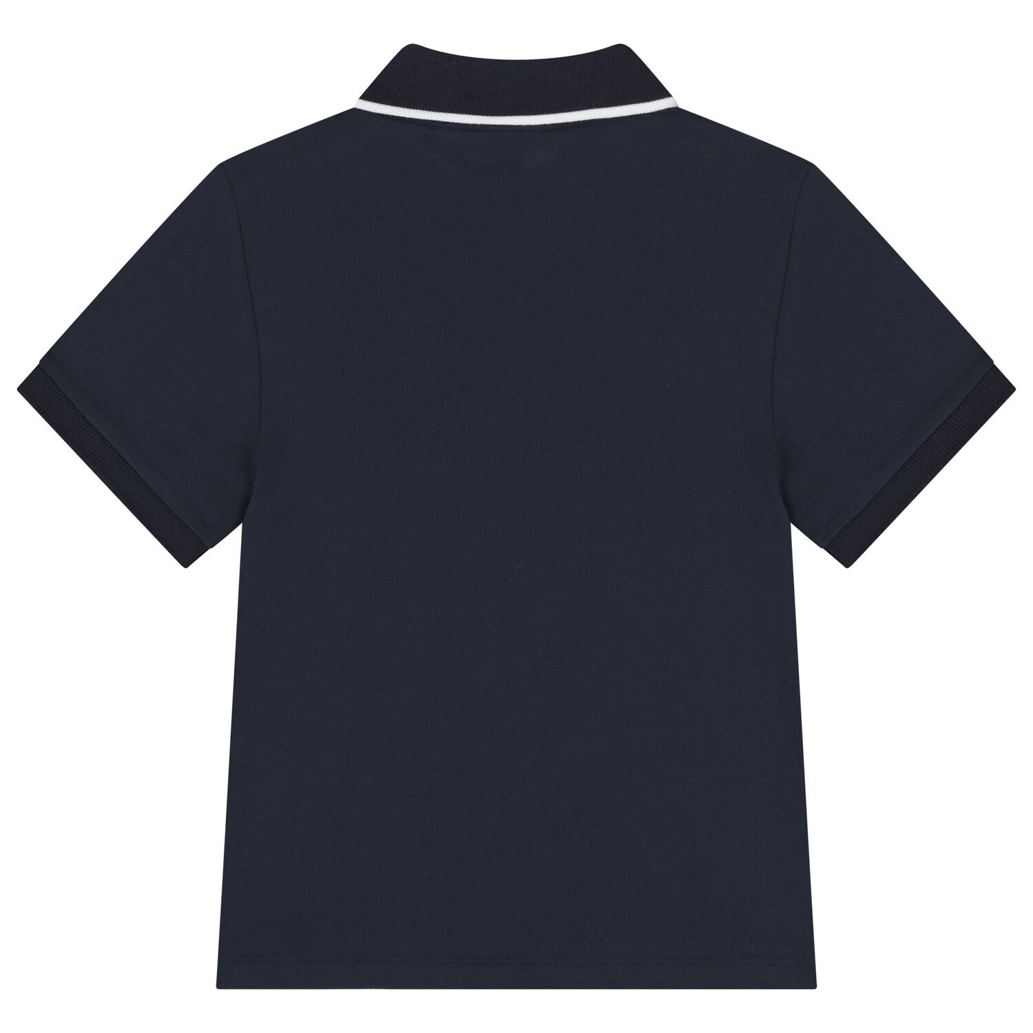 Boys Navy Blue Logo Polo Shirt  , 1, hi-res