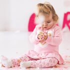 Girls Pink Heart Leggings Set, 1, hi-res