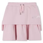 Girls Pink Logo Skirt, 1, hi-res